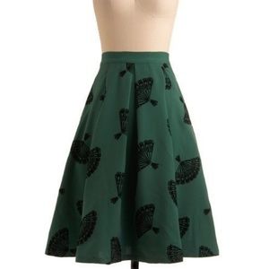 Modcloth Bettie Page Fan Skirt size Medium